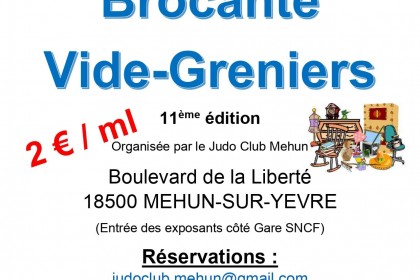 11ème Brocante  / Vide-greniers - 09 05 24 à Mehun