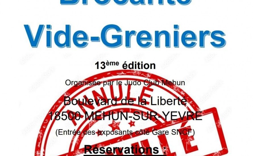 ANNULATION BROCANTE DU 14 05 2026